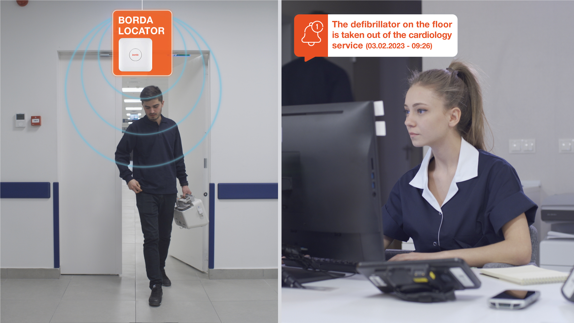 screenshot of Borda RTLS Asset Utilization
